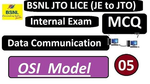 Part 5 l  OSI Model l Data Communication &  Computer Network Practice with question
