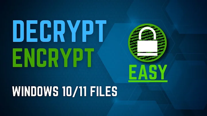 Decrypt and Encrypt secret files (Secure your files)