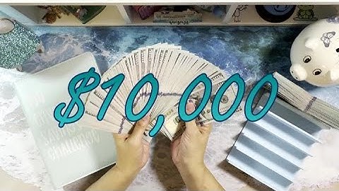 CASH UNSTUFFING $10000 | 100 Envelope Savings Challenge