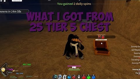WHAT I GOT FROM 25 TIER 5 CHEST [Project Slayers] UPDATE 1
