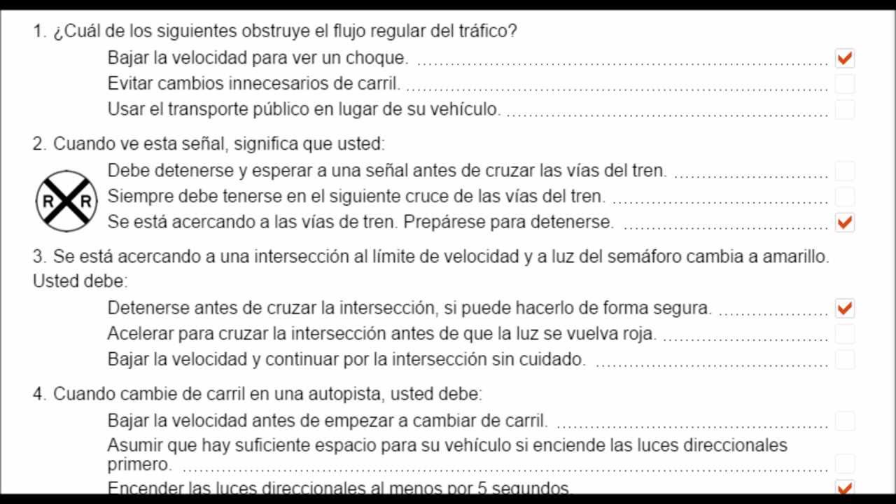 dmv test espanol