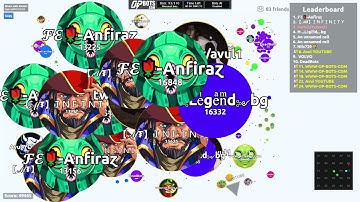 AGAR.IO SERVER TAKEOVER WITH BOTS #51 || OP-BOTS.COM