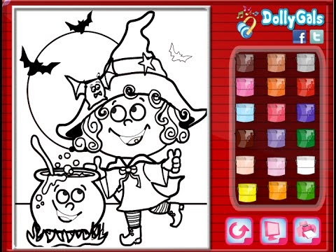 Halloween Witch Coloring Pages For Kids