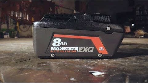RIDGID Power Tools- 18V 8.0Ah MAX Output EXP Lithium-Ion Battery AC840080