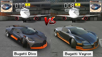 Extreme Car Driving Simulator - Bugatti Divo vs Bugatti Veyron Comparison. Who Win?