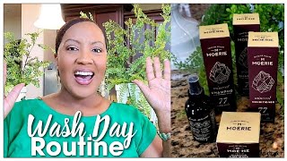 Natural 4C Hair Wash Day Routine | After Braids | Moérie Hair Care Products | Kenya's Decor Corner