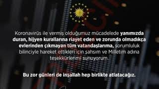 Sayın Cumhurbaşkanı Recep Tayyip Erdoğan Corona virüsü ve önlemleri hakkında ses kaydı yayınladı