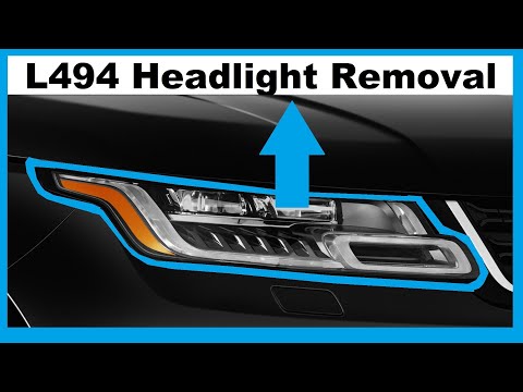 How to remove Range Rover Sport L494  HeadLamp / Headlight Change Bulb etc