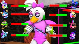 Top 5 FNAF vs FIGHT Animations WITH Healthbars