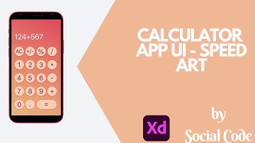 Calculator design with Adobe XD - Speed Art