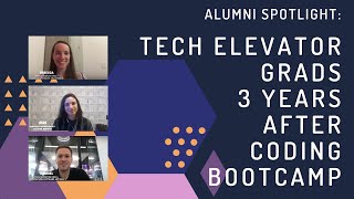 Tech Elevator Grads 3 Years After Coding Bootcamp: Rebecca (Google) + Gabriel (Accenture)