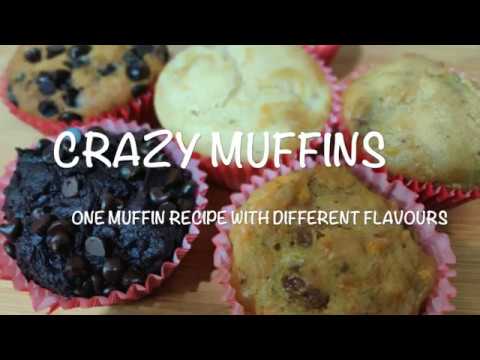 CRAZY MUFFINS-One Muffin Recipe with Different Flavours-Rakshabandhan Special Eggless Muffins Recipe | Deepali Ohri