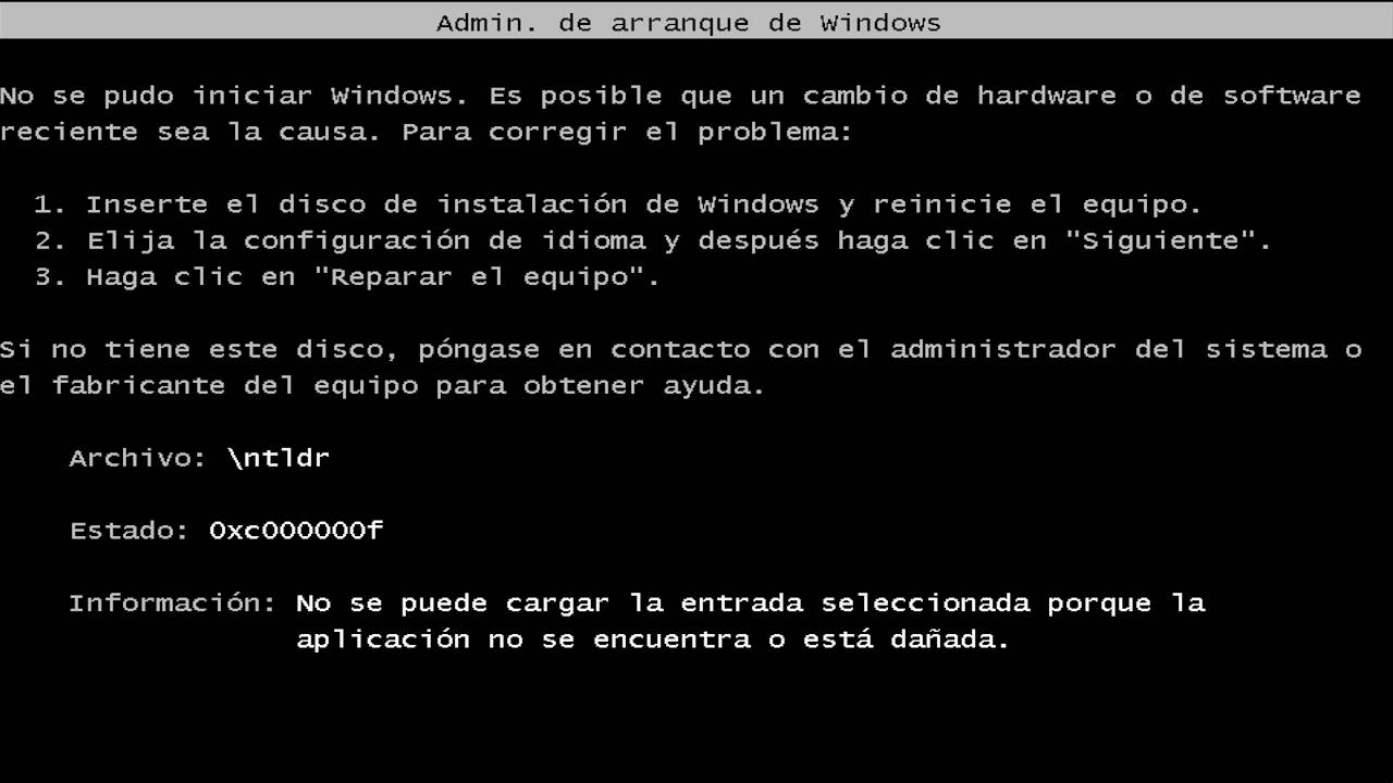 que hacer si mi pc no inicia windows xp