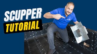 How to Install a Scupper | Torch Down Roofing Guide