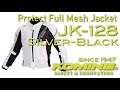 KOMINE コミネ JK-128 Protect Full Mesh Jacket, Silver-Black / JK-128 プロテクトフルメッシュジャケット, シルバー-ブラック