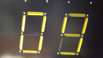 Mechanical seven segment display