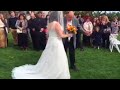 Father in wheelchiar suprises daughter by walking her down the aisle