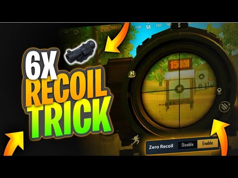 ?6X Scope Recoil Control Sensitivity Settings PUBG Mobile | Recoil Control IN PUBG