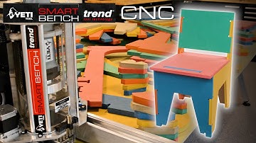 Yeti Trend CNC SmartBench | Table and Chairs from Valchromat MDF Panels