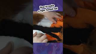 How To Make A Tiger Tail #fursuitmaker #costume #fursuit #howto #tutorial