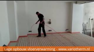Lage Opbouw Vloerverwarming Voor Op Bestaande Vloer Technea Variotherm