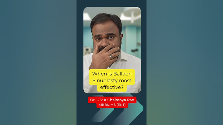 When is Balloon Sinuplasty most effective? #sinusdoctor #sinusitis #balloonsinuplasty #healthshorts