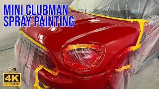 Mini Clubman Spray Painting with Kapci Coatings Base and Clear