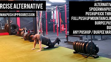Exercise Alternative: Spiderman Push Up Progression