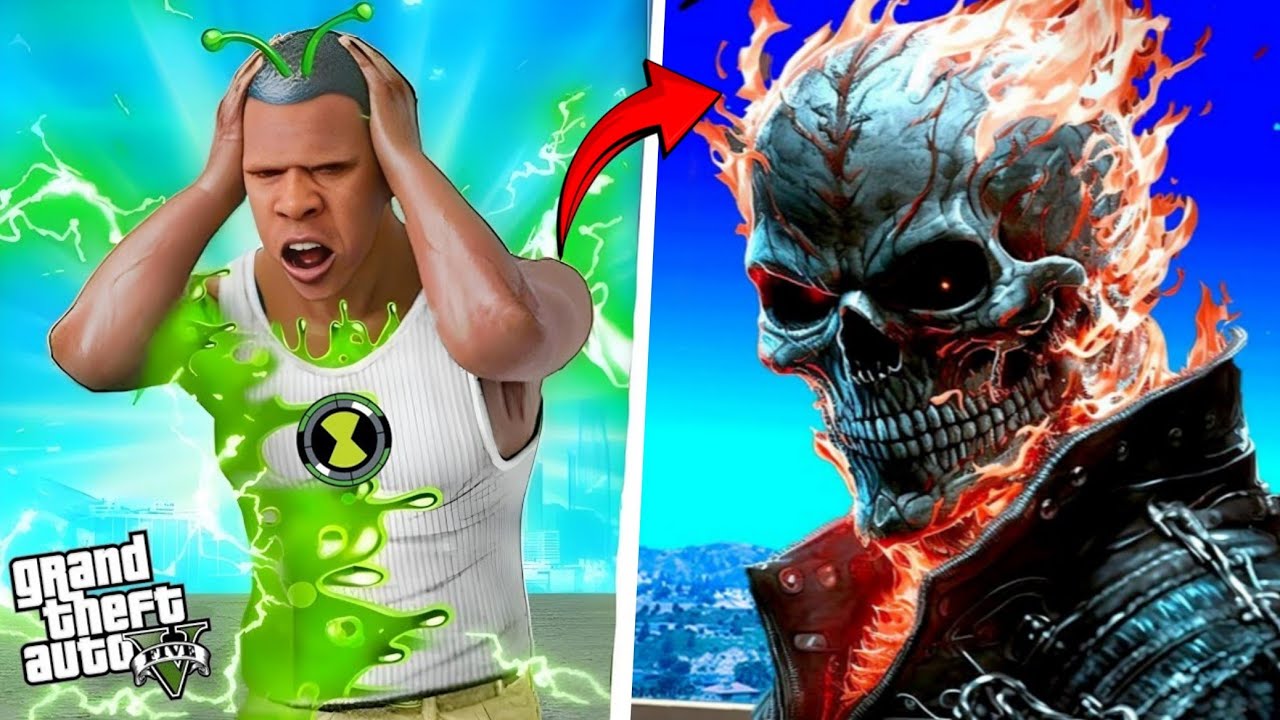 GTA5 এ FRANKLIN পরিনত হলো Ghost Rider এ 😱