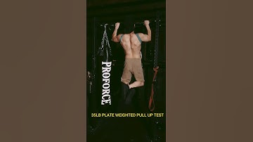 WEIGHTED PULL UP TEST! How many pull ups can I get with a 35lb plate?? #pullups #usmc  #calisthenics