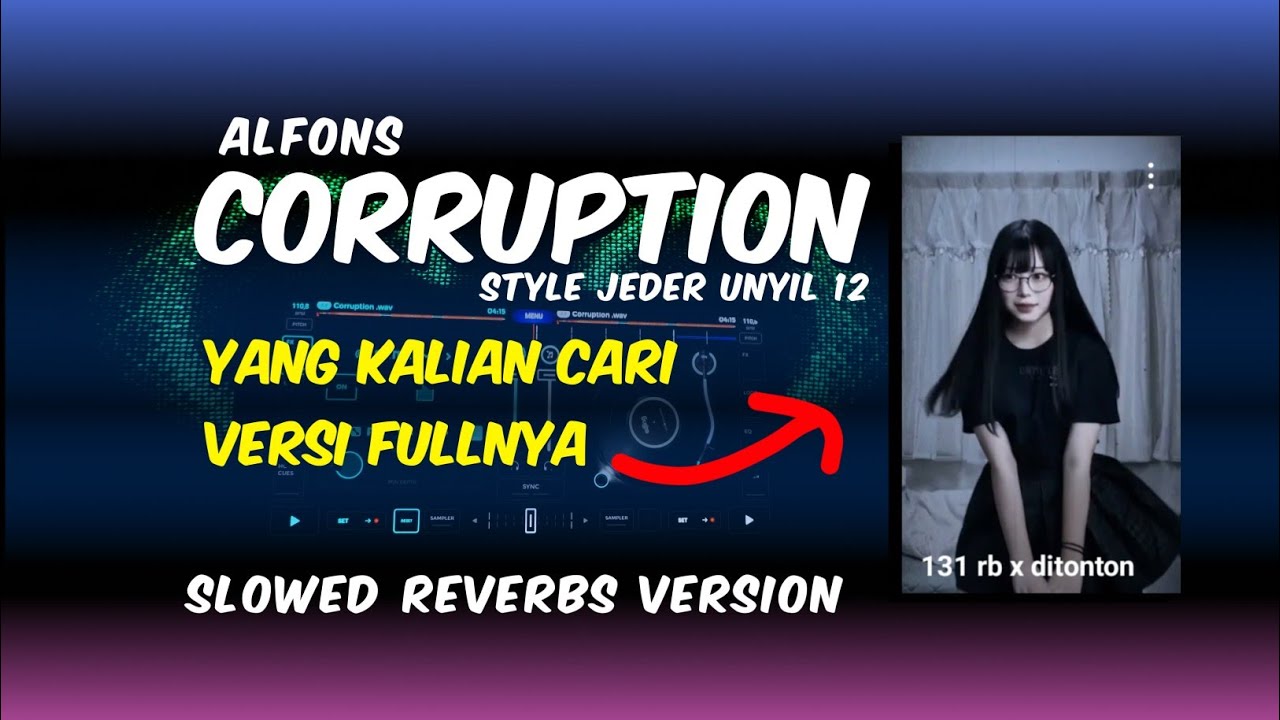 YANG KALIAN CARI ‼️ ALFONS CORRUPTION X TERENA METE SLOWED VERSION X STYLE JEDER UNYIL 12 VIRAL 2024