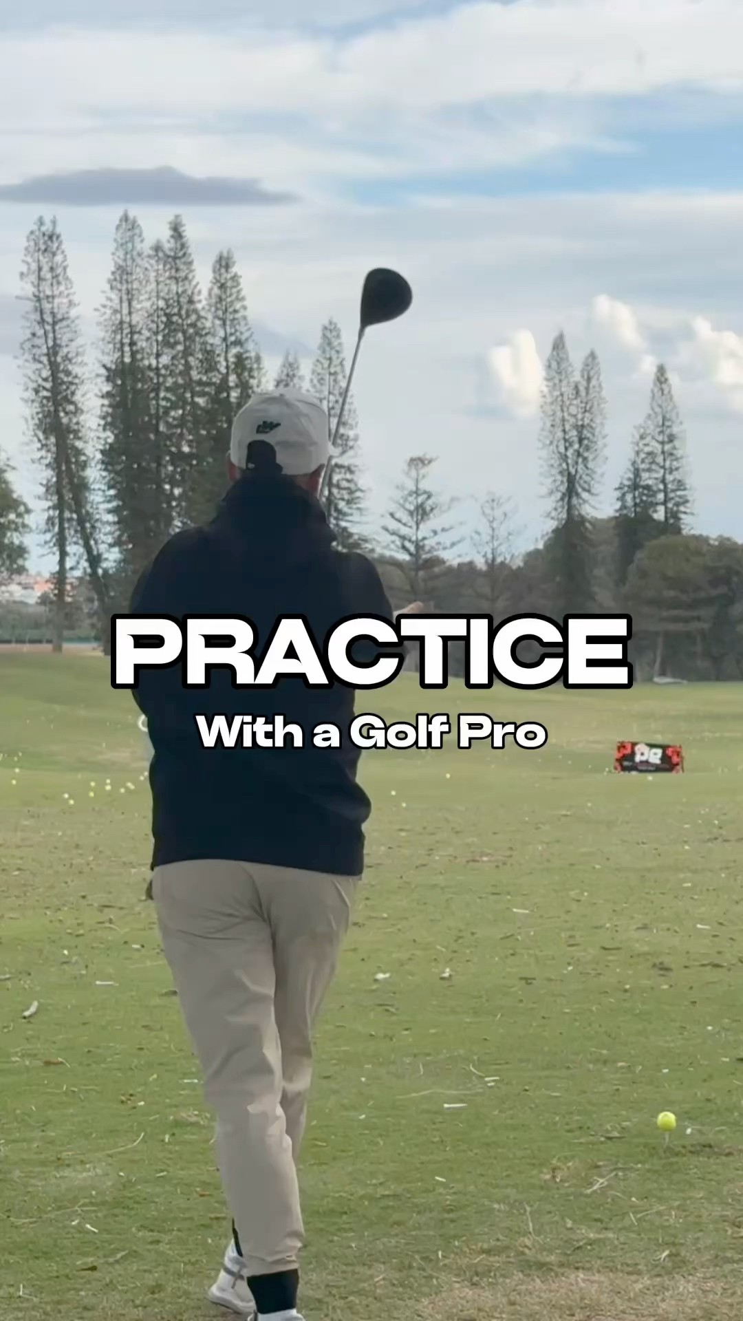 Practice with a GOLF PRO #golf