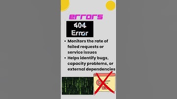 SRE 101: Four Golden Signals