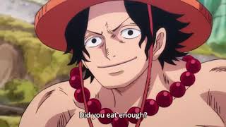 One Piece - Hitetsu Tells Luffy About Aces Visit To Wano