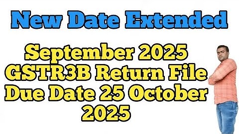 September 2025 GSTR3B Return Filing Process || Due Date 25 October 2025 ||