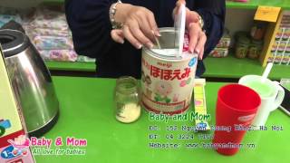 Hướng dẫn cách pha sữa Meiji số 0 Nhật Bản - Baby and Mom
