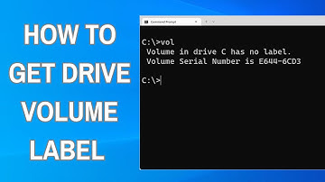 How to Get Drive Volume Label in Windows Command Prompt