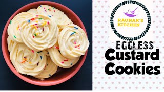 #custardcookies #Eidcookies Eggless custard cookies// Rosette Custard Cookies