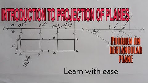 INTRODUCTION TO PROJECTION OF PLANES | CAED | 18EGDL15/25 | CAED series - Lesson 3 |