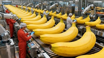Inside a Modern Banana Bread Factory - From Fresh Bananas to Finished Loaves (FULL PROCESS)
