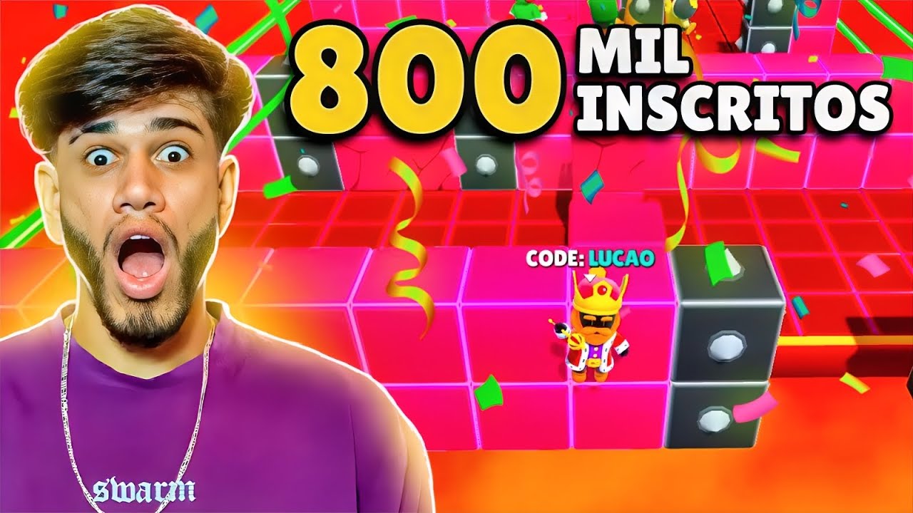 MESTRE MANDOU NO STUMBLE GUYS ESPECIAL 800 MIL INSCRITOS - OBRIGADO ❤️