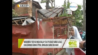 One Western Visayas: Masobra 100 ka mga Balay sa Iloilo City kag Oton, Ginguba sang Buhawi