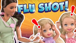 Barbie  The Twins First Flu Shot | Ep.202