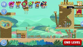 Angry Birds Friends Level 4 Tournament 1387 three stars NO POWER-UP walkthrough 2024-04-27