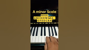 A Minor Scale (Melodic) - Piano Tutorial