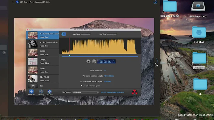 CD Burn Pro Music CD Lite Music App from Mac App Store (Basic Overview)