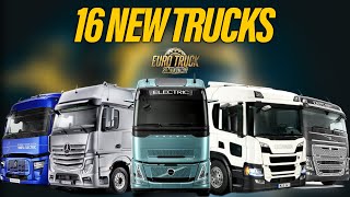 16 New Trucks Coming to ETS2 1.50 & Beyond
