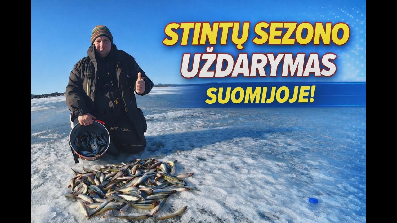 Stintų sezono uždarymas Suomijoje! Geras kibimas ir puikus laimikis 🎣