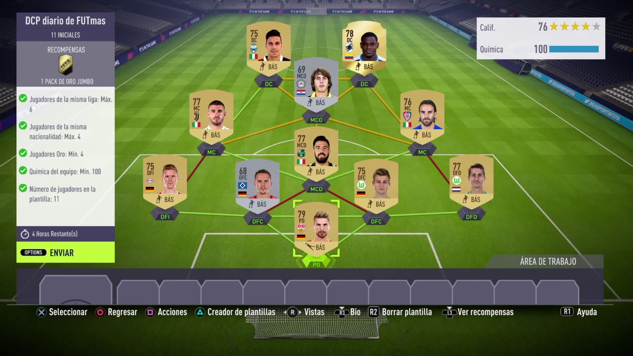 El SBC diario mas barato desafío de futmas diario