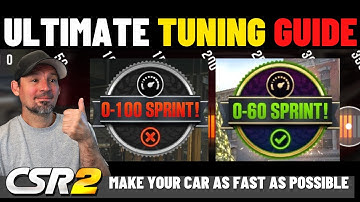 CSR2 Hoe af te stemmen op 0-60 of 0-100 keer | CSR2 Sprint Race afstemmingsgids | Danny Lightning